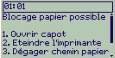 HP DESIGNJET 500 - Dégagement d'un bourrage papier - 1