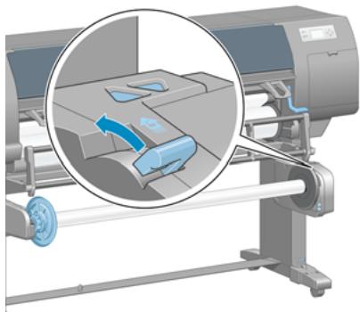 HP DESIGNJET Z6100 - Chargement d'un rouleau sur l'enrouleur - 2