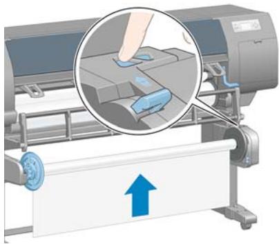 HP DESIGNJET Z6100 - Déchargement d'un rouleau de l'enrouleur - 7