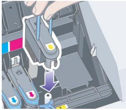 HP DESIGNJET 70 - Comment remplacer les têtes d'impression ? (suite) - 3