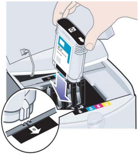 HP DESIGNJET 70 - Comment remplacer les cartouches d'encre ? - 1