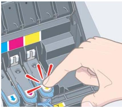 HP DESIGNJET 70 - Comment remplacer les têtes d'impression ? (suite) - 1