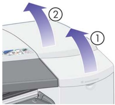 HP DESIGNJET 70 - Comment remplacer les têtes d'impression ? - 1