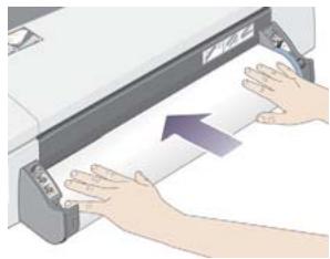 HP DESIGNJET 70 - Comment charger un rouleau de papier ? (70) (suite) - 2