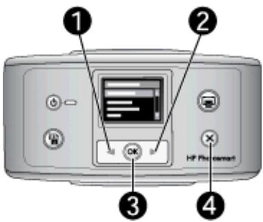 HP PHOTOSMART A516 - Utilisation des menus de l'imprimante - 1