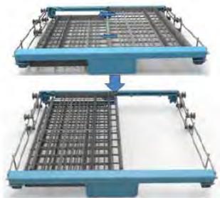 THOMSON TDW 1445 - positions du panier à couverts: - 6