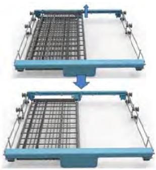 THOMSON TDW 1445 - positions du panier à couverts: - 7