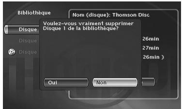 THOMSON DTH8060 - Supprimer un disque - 2