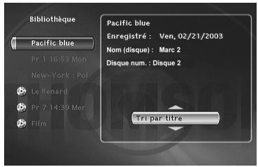 THOMSON DTH8060 - Recherche d'un titre par défilament - 2