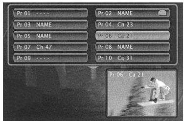 THOMSON DTH8060 - Classement des chaînes - 2