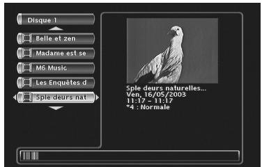 THOMSON DTH8060 - Lecture d'un titre et accès au Menu des titres - 1