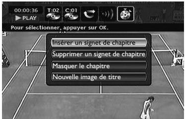 THOMSON DTH8060 - Insérer un signet de chapitre (DVD+RW seulement) - 1
