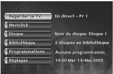 THOMSON DTH8060 - Le menu Disque - 1