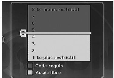 THOMSON DTH8060 - Niveau de restriction - 2