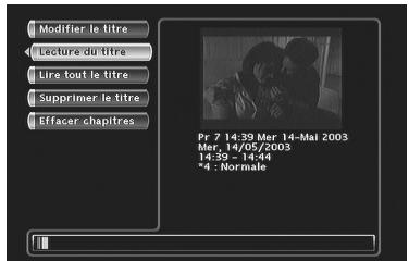 THOMSON DTH8060 - Menu des titres (DVD+R, DVD+RW) - 2