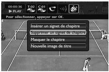 THOMSON DTH8060 - Supprimer un signet de chapitre (DVD+RW seulement) - 1
