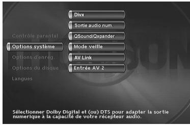 THOMSON DTH8060 - Options système - 1