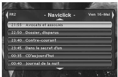 FR2 - Naviclick - Ven 16-Mal 21:55 Avocats et associés 22:50 Dossier, disparus 23:40 Contre-courant 23:45 Dans le secret d'un 00:35 CD'aujourd'hui 00:40 Journal de la nuit