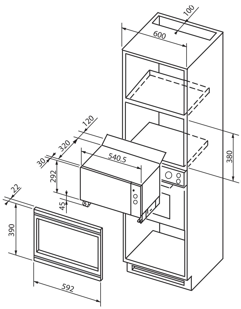 BRANDT ME640XE1 - BUILT-IN KIT - 1