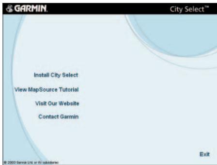 GARMIN MAPSOURCE - Installation de MapSource - 2