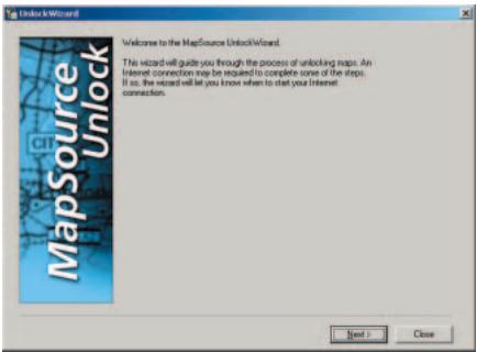 GARMIN MAPSOURCE - UnlockWizard (Assistant de déverrouillage) - 1