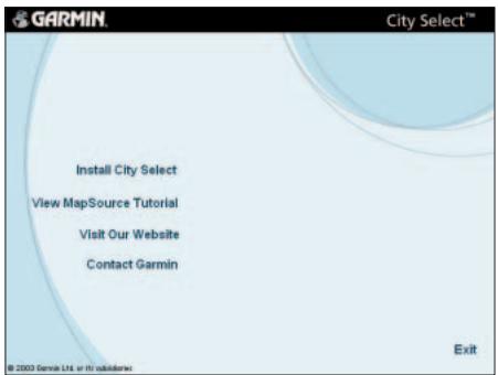 GARMIN MAPSOURCE - Installation de MapSource - 1