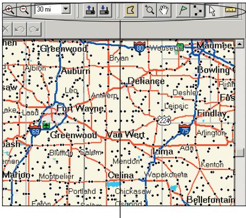 GARMIN MAPSOURCE - Déplacement sur la carte graphique - 1