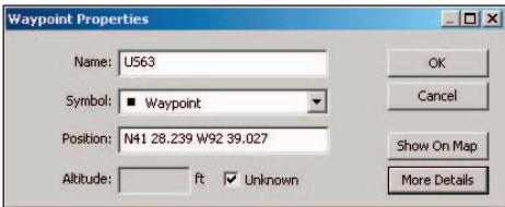 GARMIN MAPSOURCE - Points de cheminement - 1