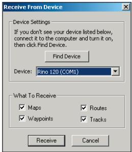 GARMIN MAPSOURCE - Transfert de données MapSource - 2