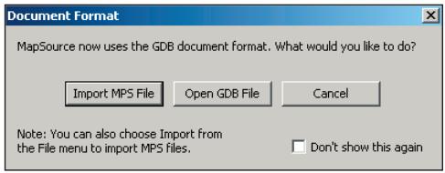 GARMIN MAPSOURCE - Enregistrement, ouverture et impression dans MapSource - 1