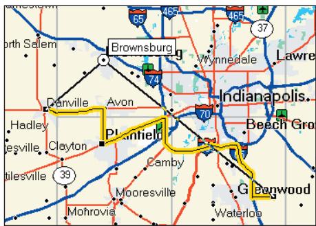 GARMIN MAPSOURCE - Itinéaires - 1