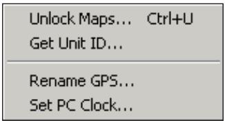 GARMIN MAPSOURCE - Menu s et barres d'outils - 1