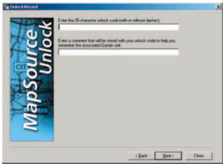 GARMIN MAPSOURCE - UnlockWizard (Assistant de déverrouillage) - 2