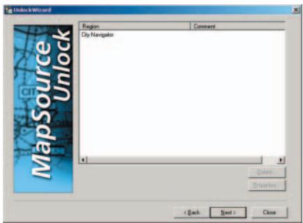 GARMIN MAPSOURCE - UnlockWizard (Assistant de déverrouillage) - 2