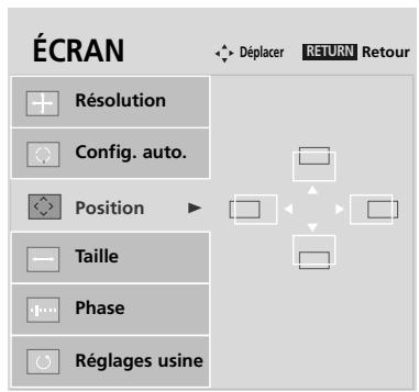 LG 42PQ2000 - Réglage de la position, taille et phase de l'écran - 3