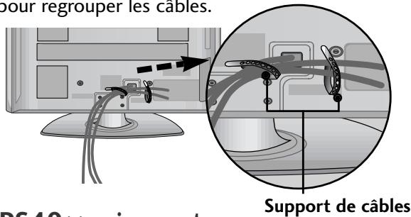 LG 42PQ2000 - SUPPORT ARRIÈRE POUR LE RANGEMENT DES CÂBLES - 1