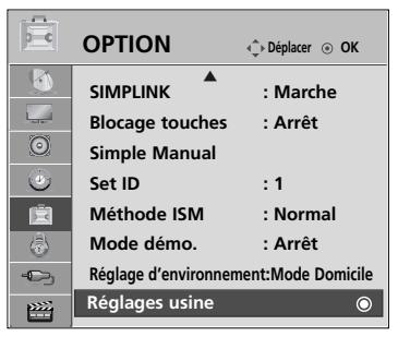 LG 42PQ2000 - (Retour aux réglages d'usine) - 1