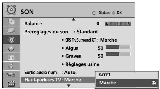 LG 42PQ2000 - ACTIVATION ET DÉSACTIVATION DES HAUT-PARLEURS - 3