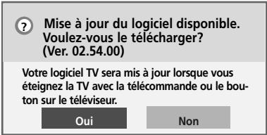 LG 42PQ2000 - Lors du réglage de l'option "Mise à jour Auto." - 1