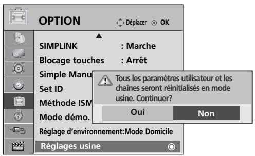 LG 42PQ2000 - (Retour aux réglages d'usine) - 3