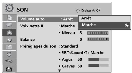 LG 42PQ2000 - NIVELAGE AUTOMATIQUE DU VOLUME (VOLUME AUTO.) - 3