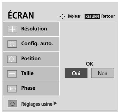 LG 42PQ2000 - Réinitialisation de l'écran - 3