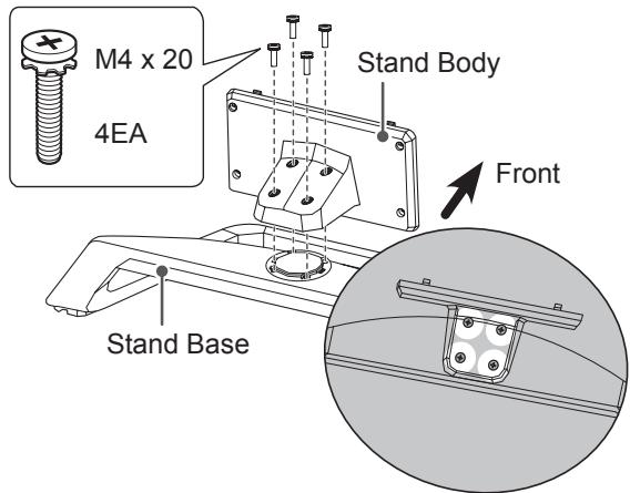 M4 x 20 4EA Stand Body Front Stand Base