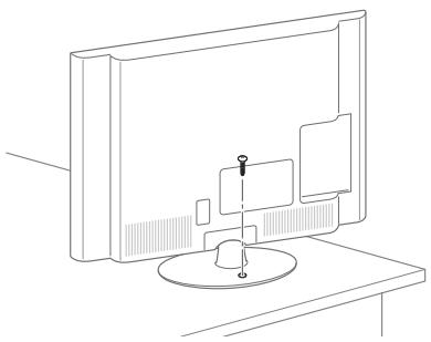 LG 37LS5600 - Fixar a TV numa mesa - 1