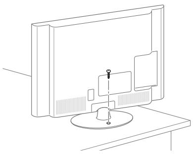 LG 37LS5600 - Cómo fijar la TV a una mesa - 1
