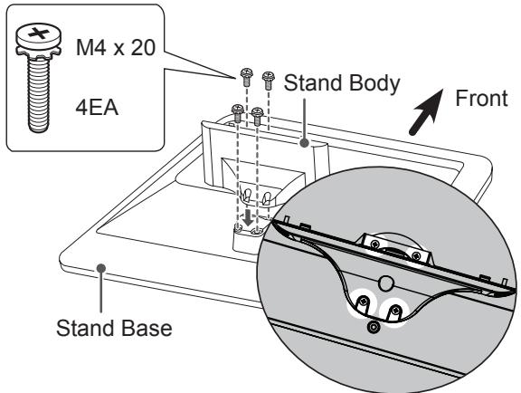 M4 x 20 4EA Stand Body Front Stand Base