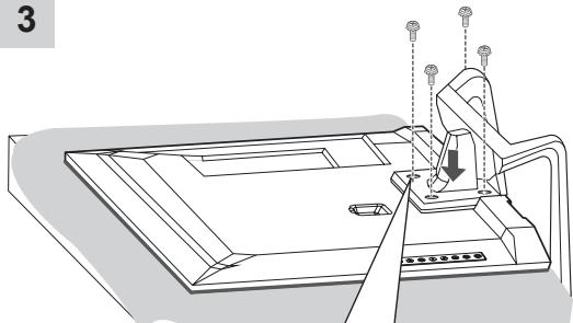 LG 37LS5600 - Attaching the stand - 3