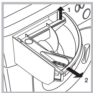 HOTPOINT AR6F 105 EX.M - Cleaning the detergent dispenser drawer - 1