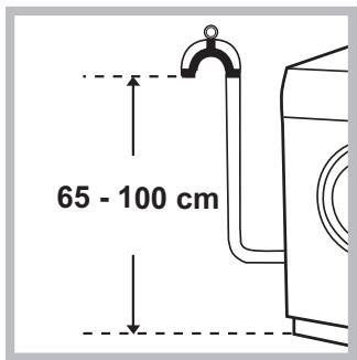 HOTPOINT AR6F 105 EX.M - Raccordement du tuyau de vidange - 1