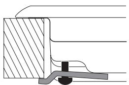 HOTPOINT TQG 641 A - Hook fastening diagram - 3